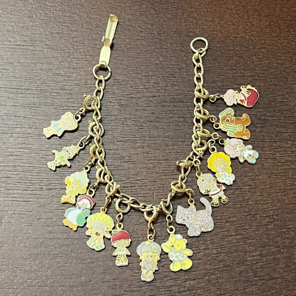 Vintage Strawberry Shortcake 14 Charm Bracelet AGC Kenner Mail Away COMPLETE - Picture 14 of 17